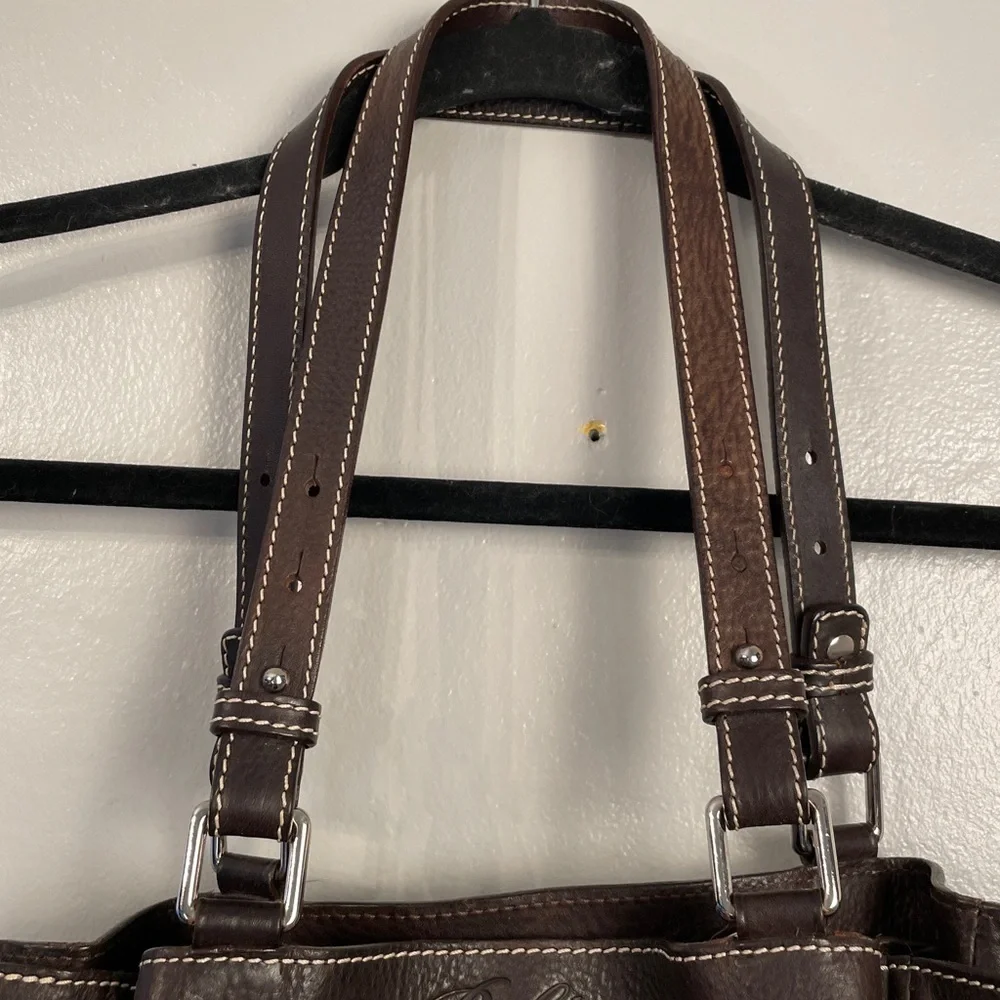 Rare Dooney & Bourke Boldrini Selleria Italian Leather Calf Hair Shoulder Bag
